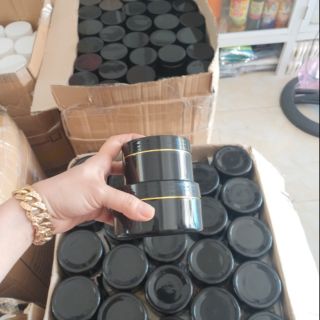 Hủ đựng kem body 200g đen