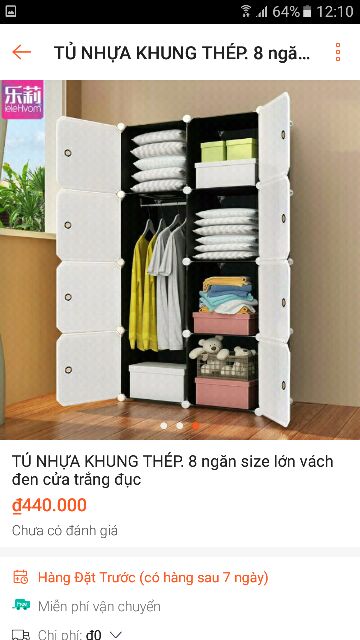 Tủ ghép đa năng tiện ích 8 ngăn size lớn Sâu 47cm