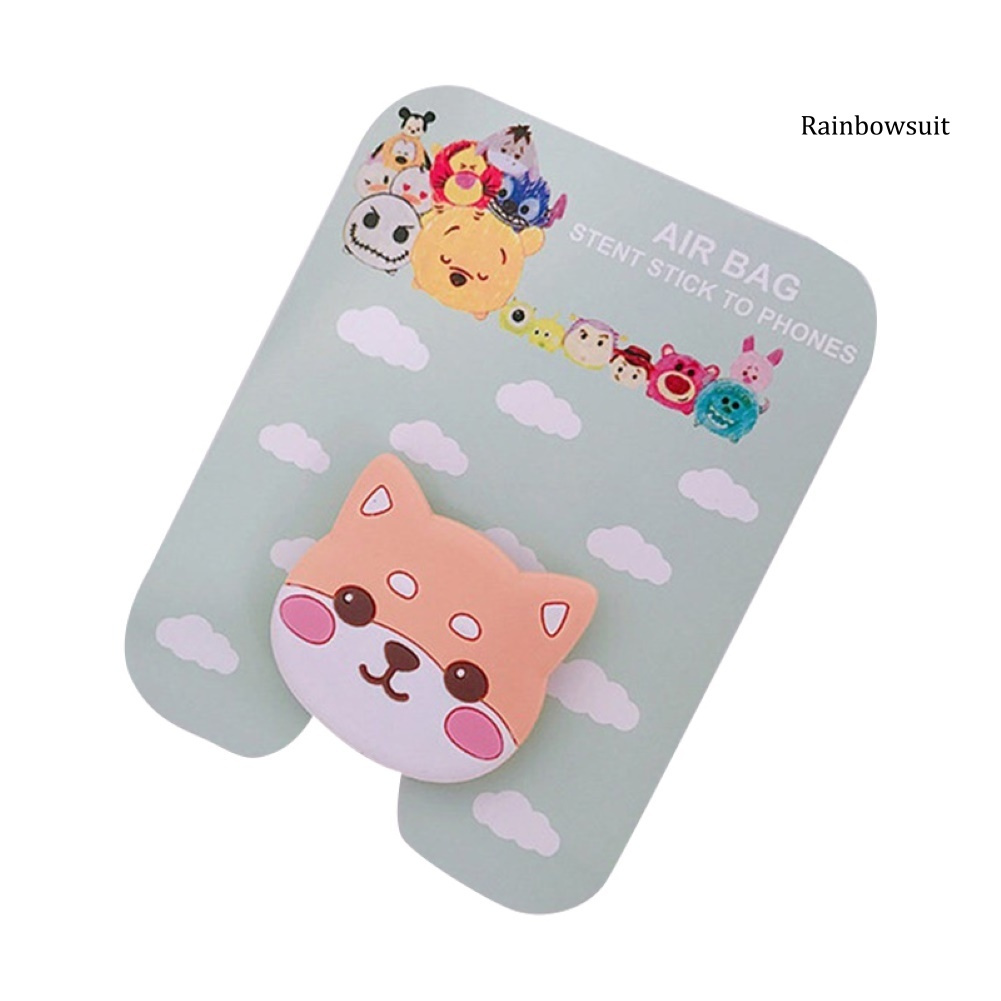 Giá Đỡ Điện Thoại Dạng Nhẫn Đeo Ngón Tay Họa Tiết Hoạt Hình Dễ Thương