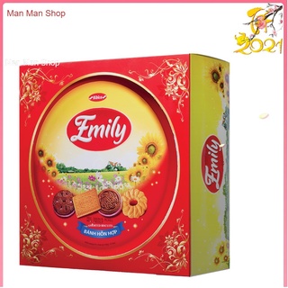 Bánh quy bơ hỗn hợp Hộp nhựa Emily Ngàn Hoa 300g Bibica