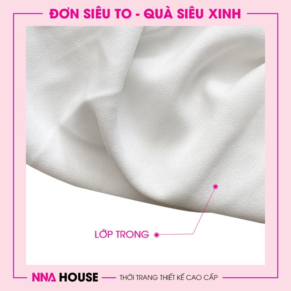 Đầm dự tiệc trắng - Váy trễ vai body ngắn tay thiết kế cao cấp NNAHOUSE Mã NA210 | BigBuy360 - bigbuy360.vn