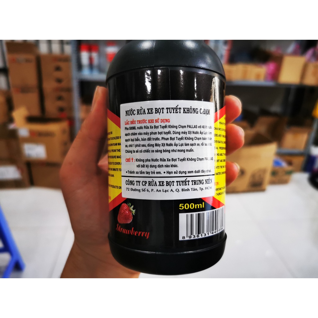 Nước Rửa Xe Bọt Tuyết Không Chạm Pallas Snow Foam Touchless 500ml