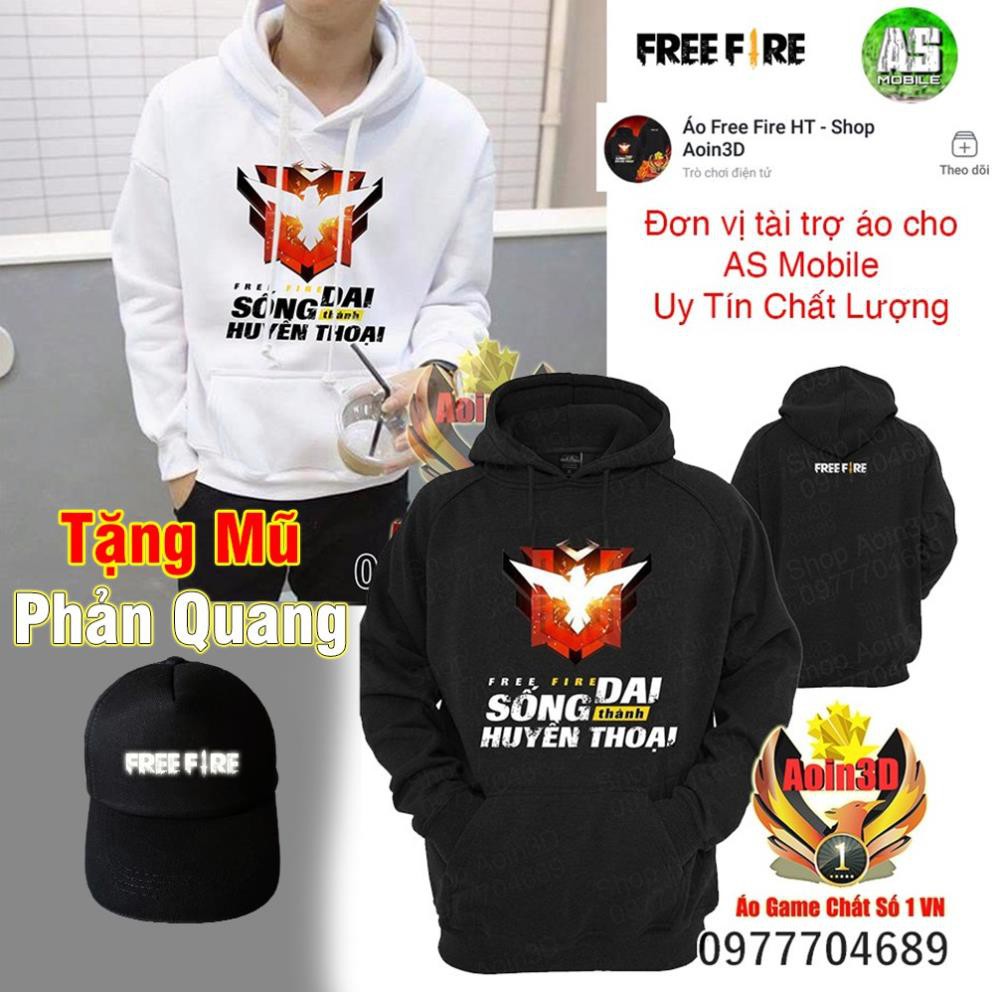 GIÁ RẺ -  Áo Free Fire Rank Huyền Thoại - Áo Hoodie Shop Aoin3D / mẫu áo bán chạy