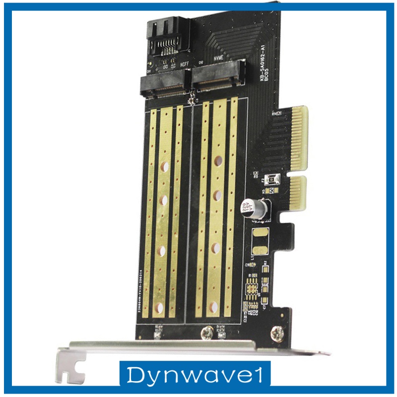 [DYNWAVE1] Durable PCIE to M2/M.2 Adapter 2280 2260 2242 for NVMe or SATA SSD Linux