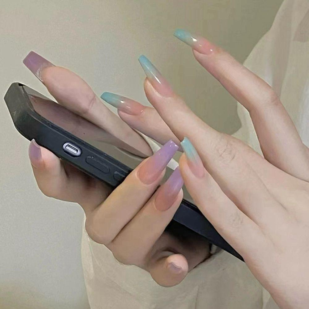 Bộ 24 Móng Tay Giả Dạng Nhấn Chất Lượng Cao