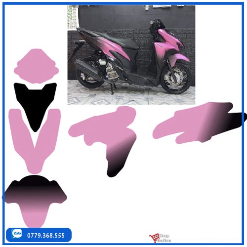 Tem Trùm Vario 150 🍀 FREESHIP 🍀Tem Vario Cao Cấp🍀 Decal ShinLung 350k Giống 90% Tem Cao Cấp🍀