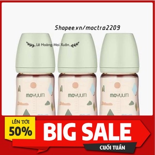 [HÀNG CHUẨN AIR] BÌNH SỮA TẬP TI NỘI ĐỊA HÀN -MOYUUM LIMITED CLOUD PHIÊN BẢN MÀU XANH MINT 170ML - 270ML CHO BÉ SƠ SINH