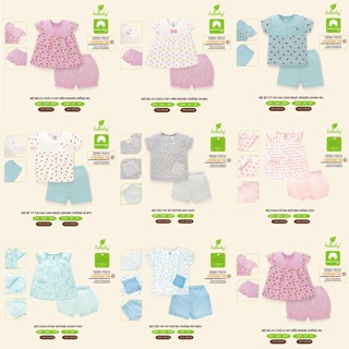 LULLABY BỘ CỘC TAY LULLABY XÔ MẪU MỚI NHẤT HÈ 2020 ( xô và cotton thở) bé trai bé gái