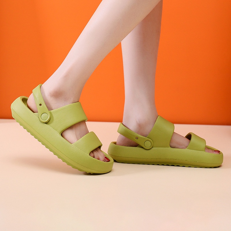 Sandal đế dày 4cm chống trượt nhiều màu tùy chọn thời trang cho cặp đôi AYUER