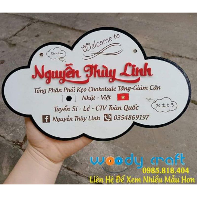 Bảng Gỗ Trang Trí - Khắc Tên Shop, Logo Theo Yêu Cầu - Tuyển CTV