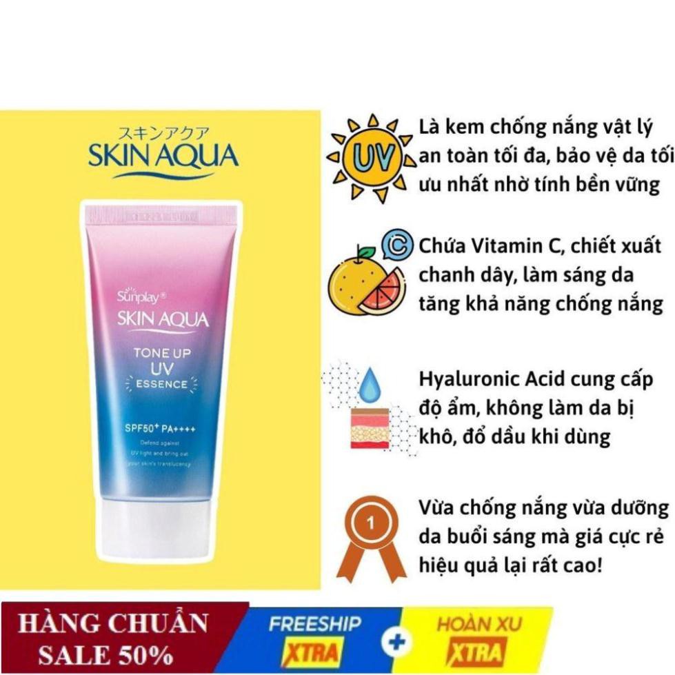Kem chống nắng Nhật Bản Skin Aqua Tone up UV SPF 50+ 80gr