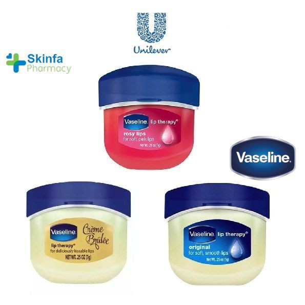 Sáp Dưỡng Môi Vaseline Lip Therapy Mỹ 7g/H - Skinfa.