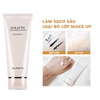 Sữa rửa mặt dr.pepti galacto cleansing foam 110ml - giúp da căng mịn sáng trắng