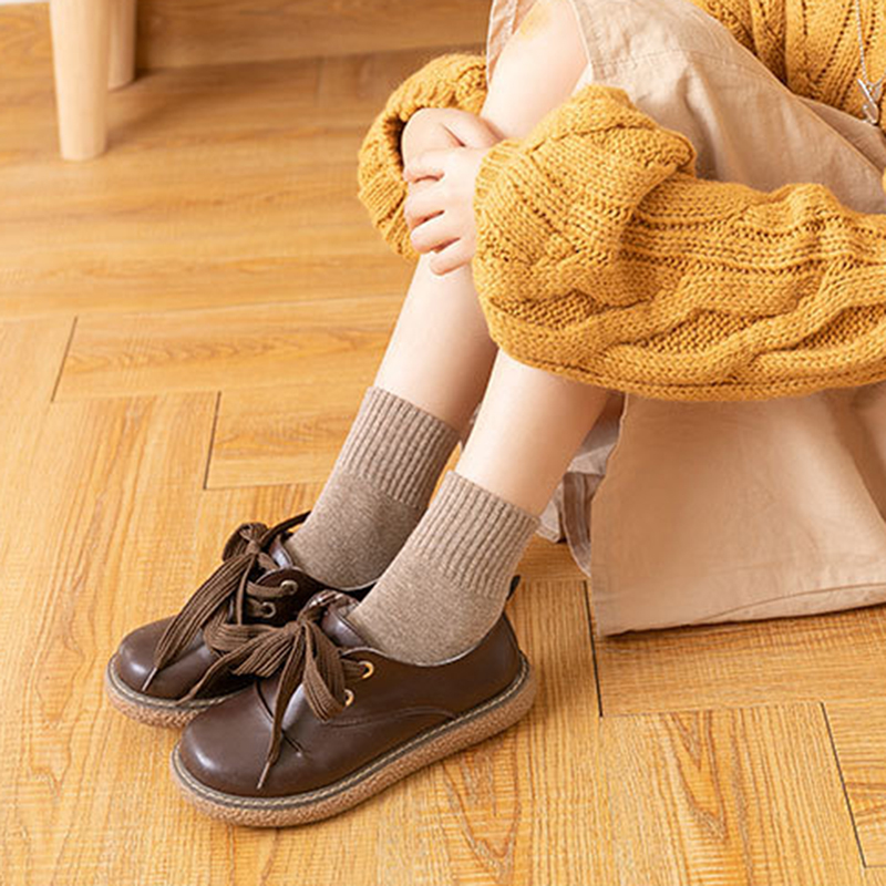 Vớ Cotton 100% Màu Trơn Chất Lượng Cao