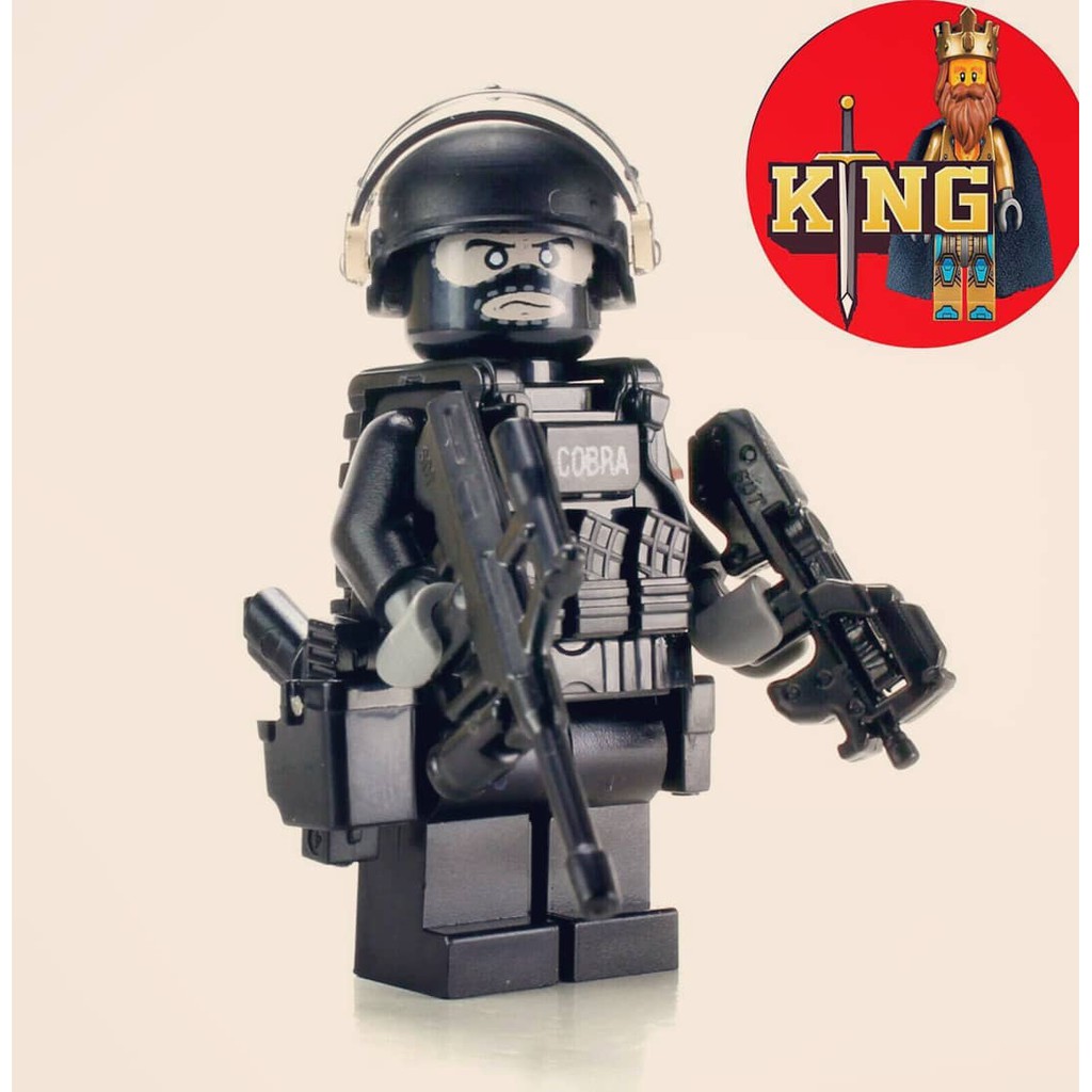 LEGO CUSTOM  Nhân vật EKO COBRA Austrian Police Tactical Officer