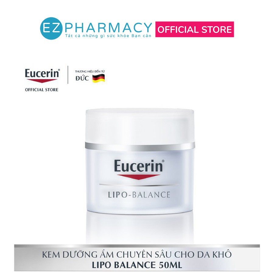 Kem Dưỡng Ẩm Eucerin Lipo Balance (50ml) Cho Da Khô Và Nhạy Cảm [Hàng Chính Hãng]