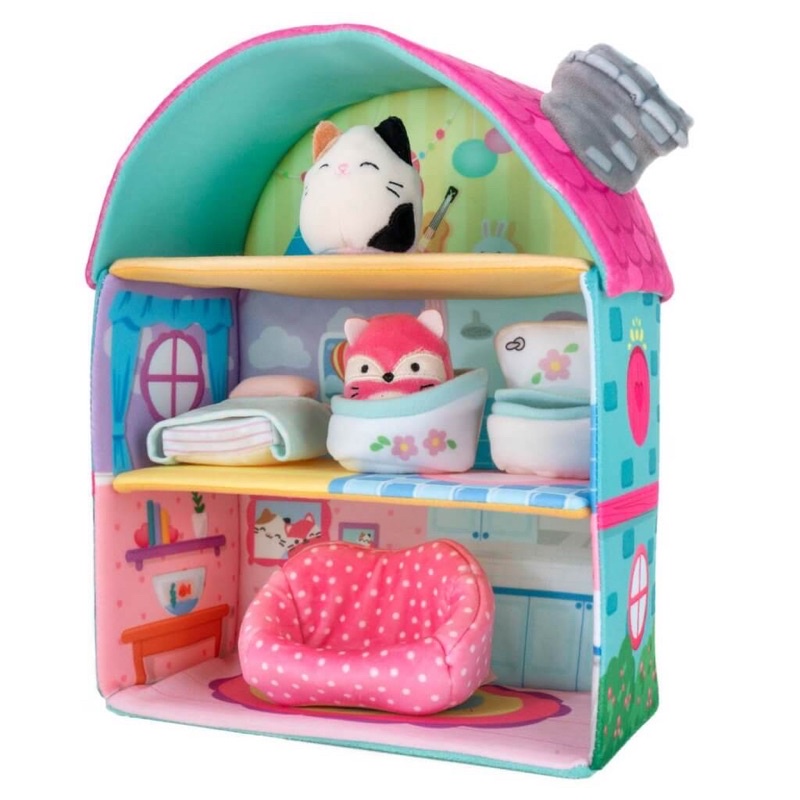 Đồ chơi Squishville chủ đề ngôi nhà 3 tầng