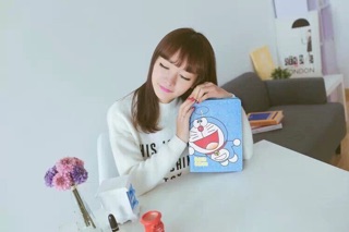 [SALE 10%] Bao da IPad hoạt hình Hello Kitty - Doraemon IPad