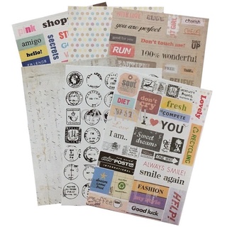Set 6 miếng sticker trang trí Message
