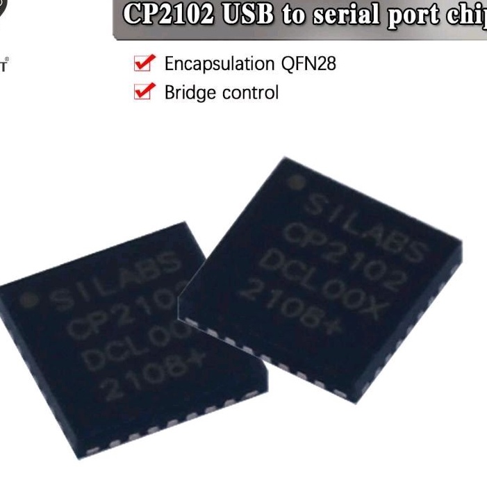IC Dán CP2102 QFN-28 (SMD) (USB Silab 2102)
