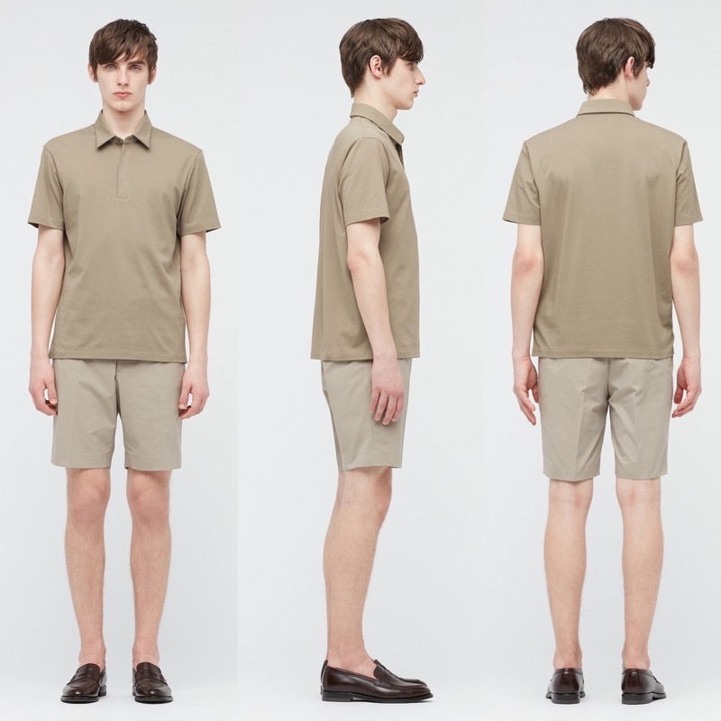 Áo phông polo nam dòng làm mát Airism thời trang của Uniqlo