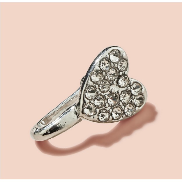 1 Khuyên Mũi Hình Trái Tim Đính Đá Thời Trang