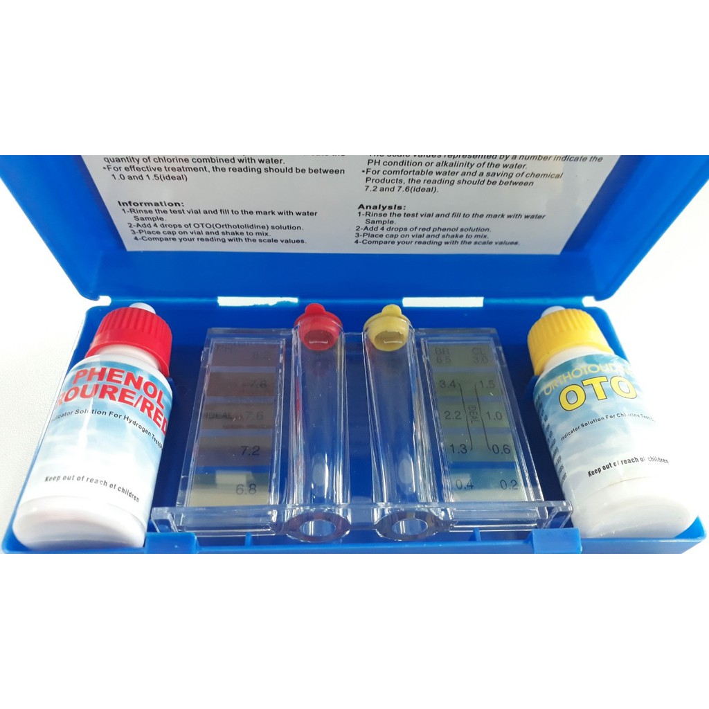 Bộ test PH và Clo bể bơi