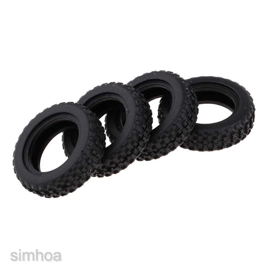 Bộ 4 Bánh Xe Nhựa Màu Đen Siêu Bền Thay Thế Chuyên Dụng Cho WLtoys K979 / K989