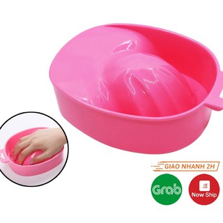Bát ngâm tay làm nail hồng
