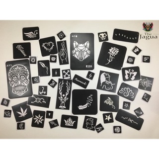 Lẻ hình khuôn vẽ The Jagua xăm tạm thời có thể dùng được cho mực henna hoặc Inkbox