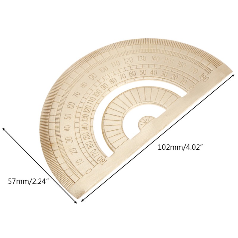 Thước Đo Góc Bằng Đồng Thau Chuyên Dụng Cho Thợ Mộc