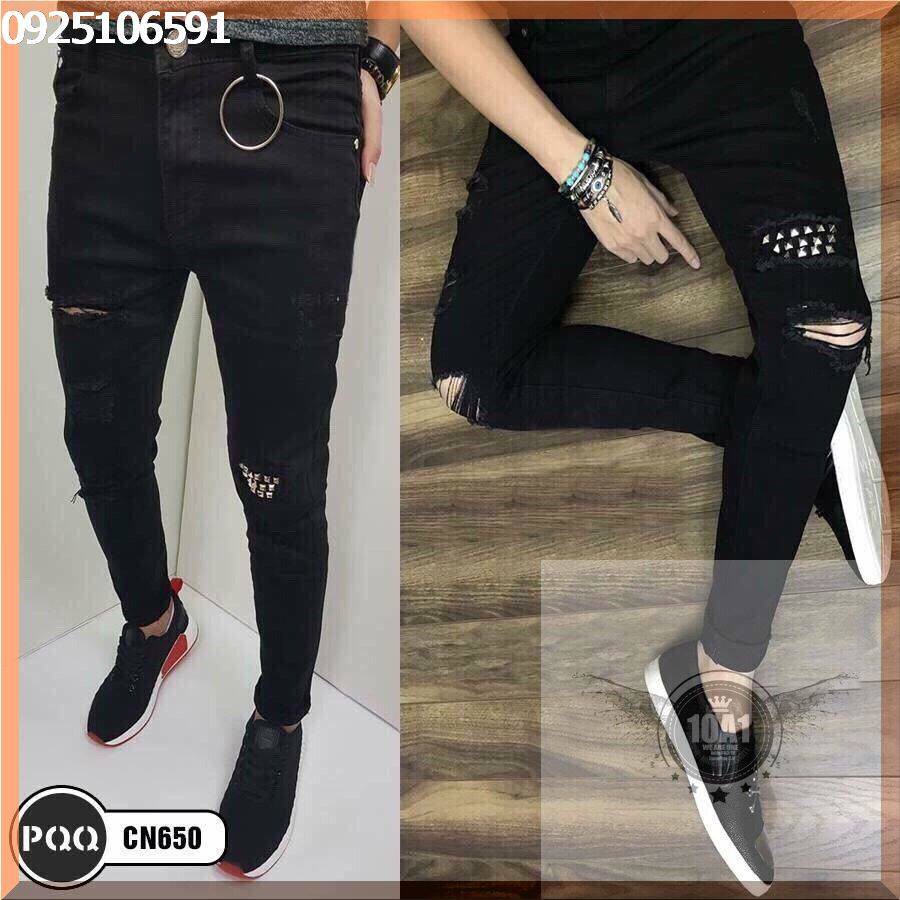 [FREESHIP-TRỢ GIÁ SHOPEE] Quần jean nam rách dạo phố | Quần bò nam rẻ đẹp | quần jeans nam thời trang