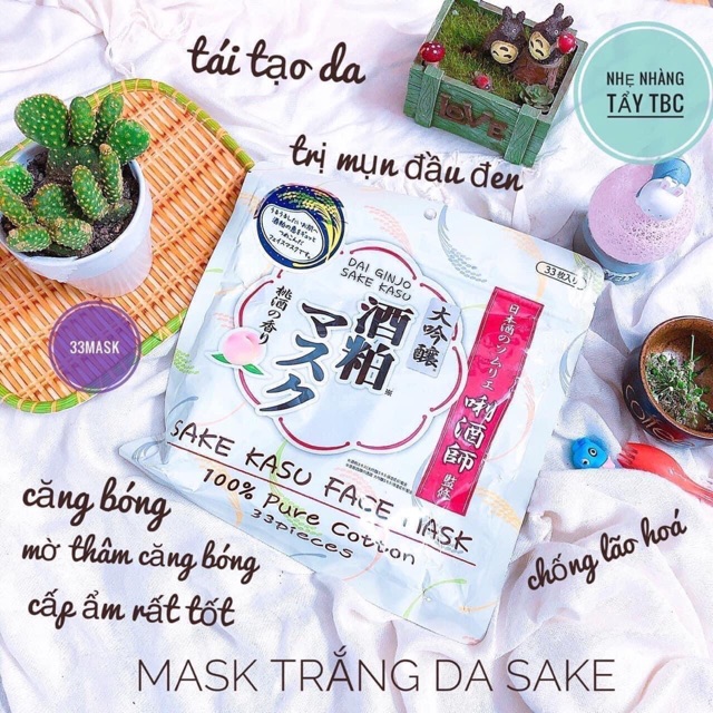 Mặt nạ sake Nhật 33 miếng