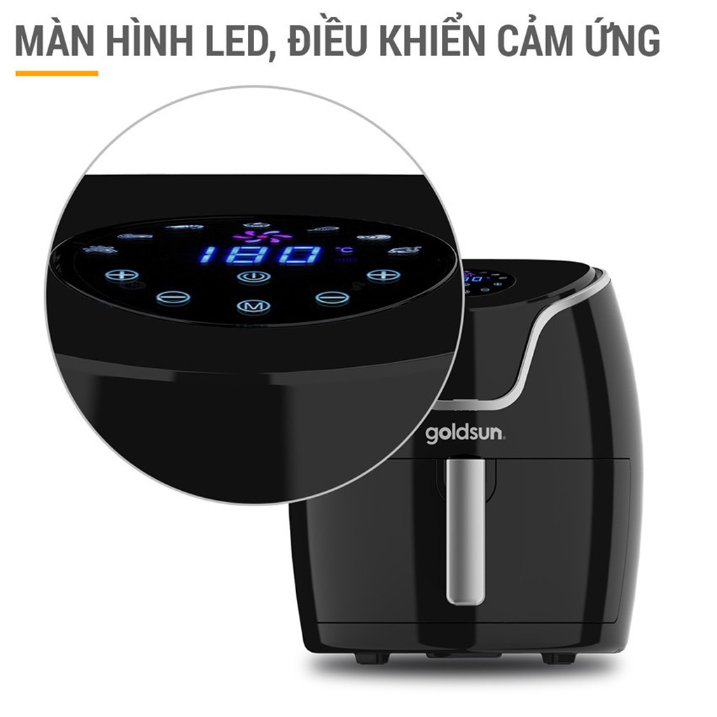 Nồi Chiên Không Dầu Điện Tử GOLDSUN CQ2602, Tự Động Ngắt Khi Quá Tải Nhiệt, An Toàn Khi Sử Dụng