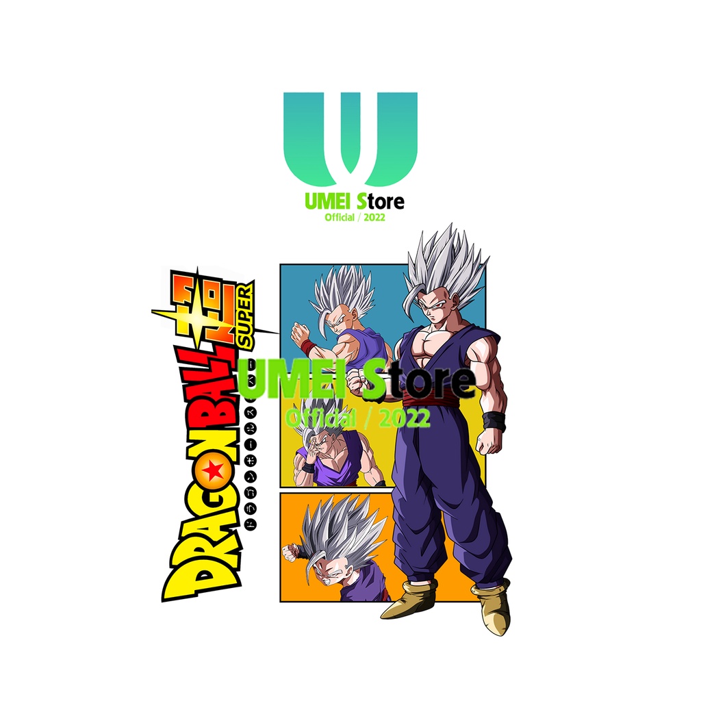 Áo thun in hình Son Gohan new form, Gohan beast, áo thun Dragon Ball Super:Super Hero dáng rộng tay lỡ chất liệu cotton