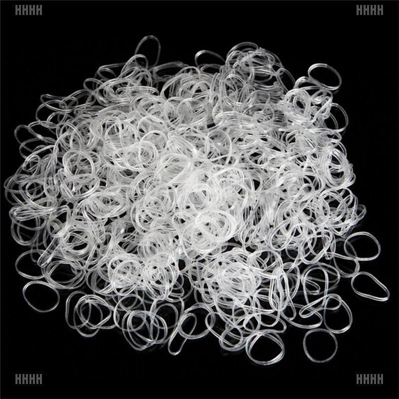 (Hàng Mới Về) Set 300 Dây Buộc Tóc Co Giãn Tiện Lợi