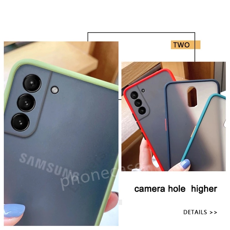 Phone case For Samsung Galazy S21 FE 5G Ultra Plus + Matte Translucent Casing skin feel Silicone Cover with Lens camera protection