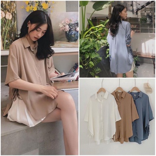 Áo sơ mi nữ rút dây sườn phong cách vintage Hàn Quốc Lys