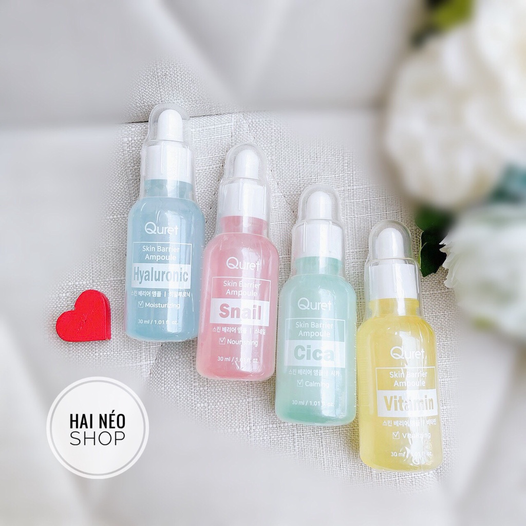 [DATE 04/23] Tinh chất dưỡng da cô đặc Quret Skin Barrier Ampoule các loại 30ml (Hàn Quốc)