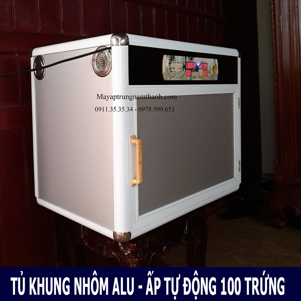 Máy ấp trứng Nam Thanh ấp tự động 100 trứng gà, vịt, chim cút, bồ câu - Nở trên 95% - Bảo hành 1 năm