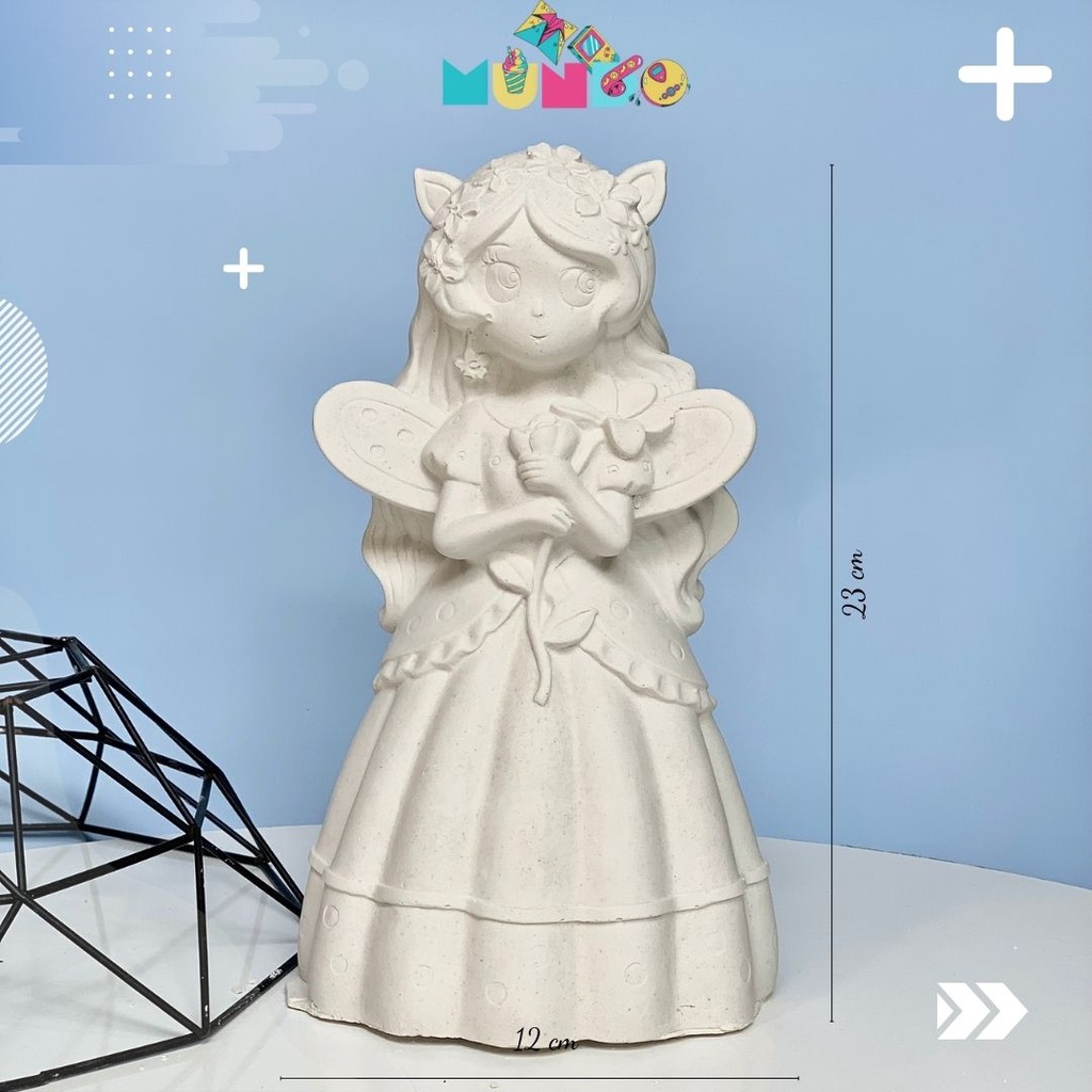 Tượng tô màu cao cấp chọn mẫu SIZE XXL YÊU TINH TIÊN ELF, tượng thạch cao MUNDO