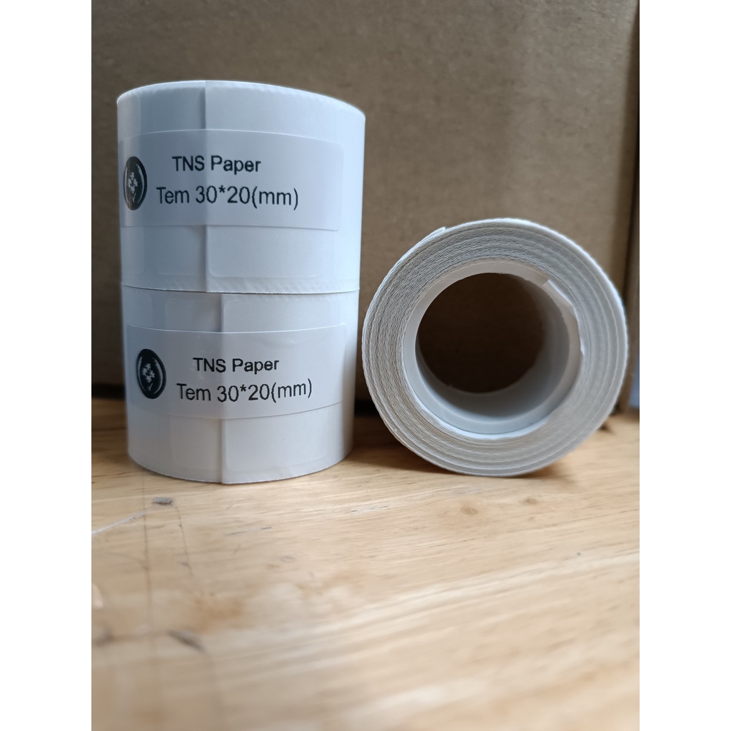 Giấy tem nhiệt, mã vạch  30x20 dành cho máy DP23, DP30