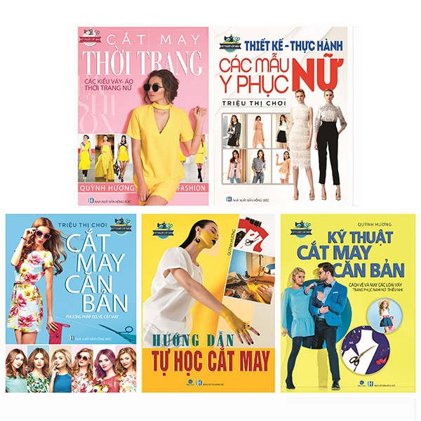 Sách Bộ Sách Cắt May Cho Người Bắt Đầu Tự Học Đến Nâng Cao