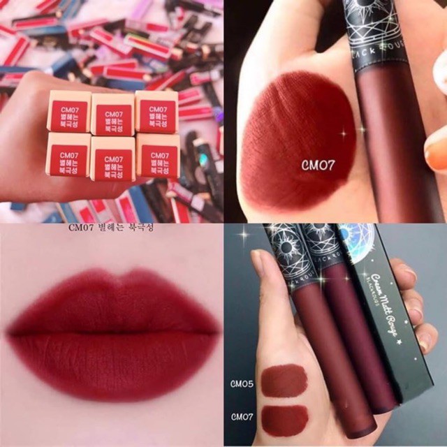 [CÓ SẴN]Son Kem lỳ Black Rouge Air Fit Velvet Tint Version 7 và Tarrot | BigBuy360 - bigbuy360.vn