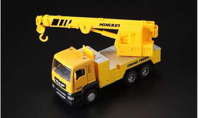 Mô Hình Xe Công Trình Cônh Cộng Miniauto 1:50 Nhiều kiểu Xe bồn xe rác xe quét đường xe tải xe cẩu xe ben