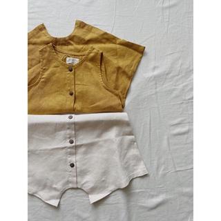 Bell Romper (Romper Dáng Chuông 100% Linen)