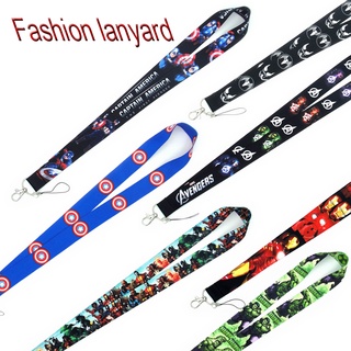 Dây Đeo Cổ Đựng Thẻ ID/ Chìa Khóa Chống Rơi Họa Tiết Marvel Cho Học Sinh