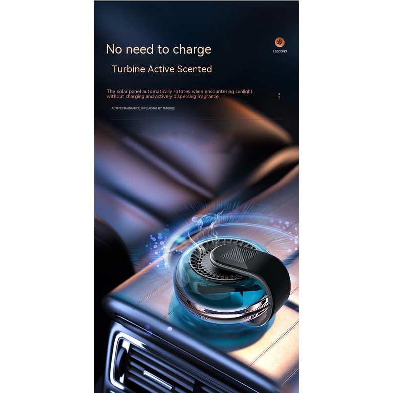 Tinh Dầu Thơm Sử Dụng Năng Lượng Mặt Trời Dành Cho Xe Hơi