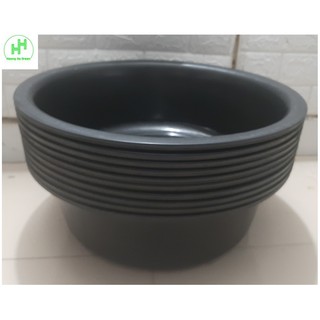 10 Chậu/Xô 5T4 Anh Quân, Đựng Nước, Đựng Đồ, Máng Ăn, Chậu Rửa Bát, Chậu Giặt, Kích Thước 44x44x15Cm - Màu Đen