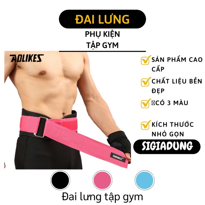 [SGD] Dụng cụ tập gym FREESHIP Đai lưng tập gym hỗ trợ bảo vệ cột sốt, tránh lệch, vẹo lưng, giữ thẳng lưng 7874